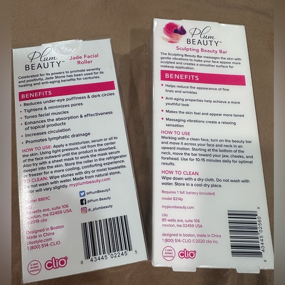 BNIB jade facial roller and sculpting beauty bar bundle - Picture 2 of 2